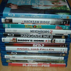 12 NEW Blu-Ray Movies DVD Assorted Combos!